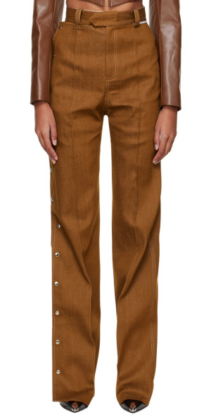▪️everyone brown slacks XL LIMITED EDITION LEATHER SUIT PANTS - Brown | ZARA Canada