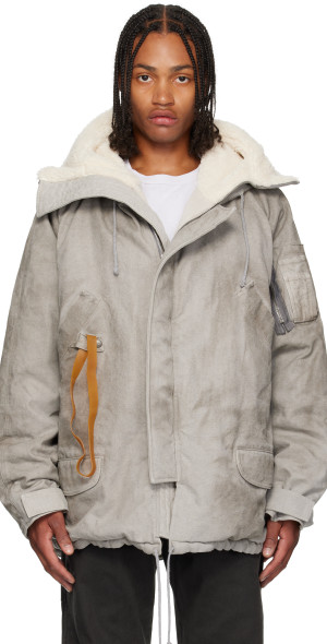 ALEXANDER DIGENOVA - Gray N3B Rubber Band Jacket