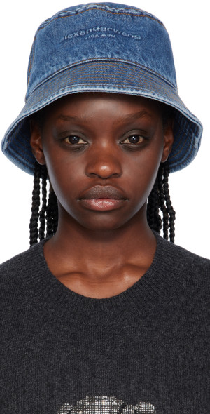 alexanderwang.t - Blue Embossed Bucket Hat