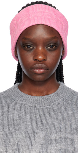alexanderwang.t - Pink Logo Compact Deboss Headband