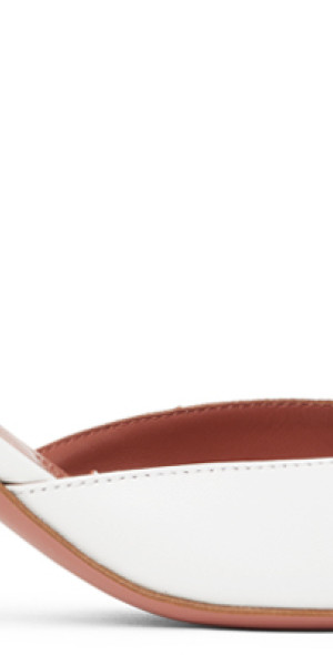 amina muaddi heels white