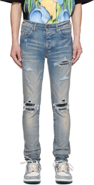 Bandana Mike Amiri Mx1 AMIRI Blue MX1 Bandana Jeans