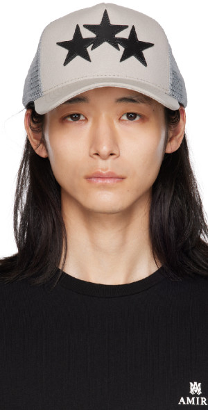 AMIRI - Gray Star Trucker Cap
