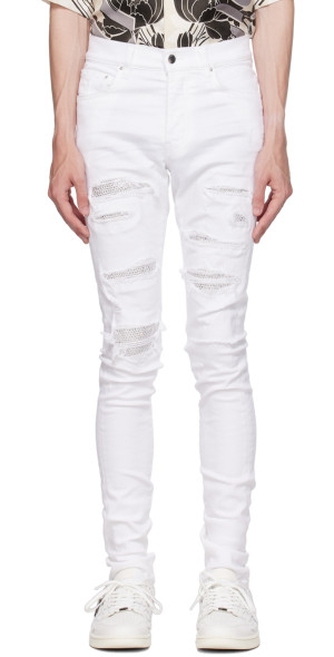 AMIRI - White Crystal Jeans
