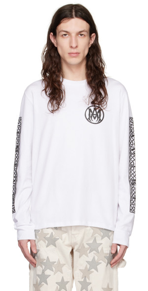 AMIRI - White Ouija Board Long Sleeve T-Shirt