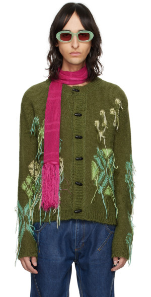 Andersson Bell - Khaki Macaron Cardigan