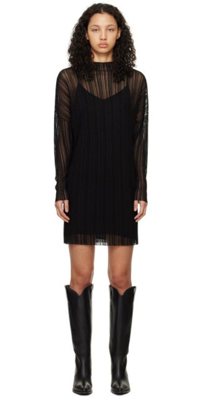 knee length dresses for ladies Anine Bing Beth Mini Dress, Leopard M