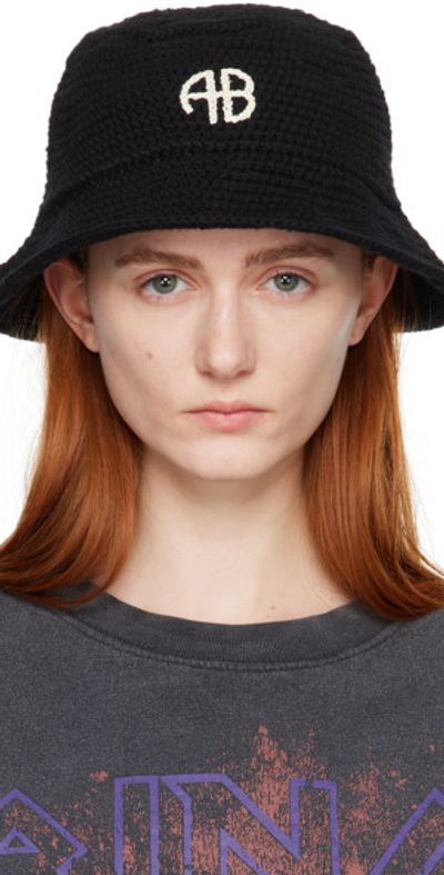 ANINE BING - Black Darra Bucket Hat display picture 1