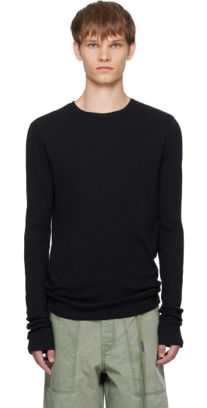 Ann Demeulemeester - Black Greg Long Sleeve T-Shirt
