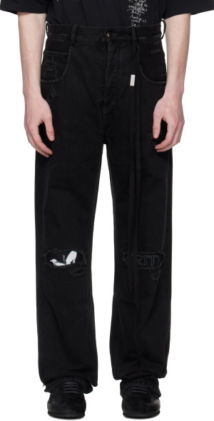 Ann Demeulemeester - Black Ronald 5 Pocket Comfort Jeans