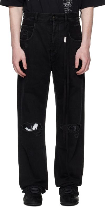 Ann Demeulemeester - Black Ronald 5 Pocket Comfort Jeans