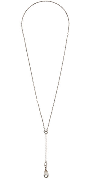 Ann Demeulemeester - Silver Tinne Pearl Necklace