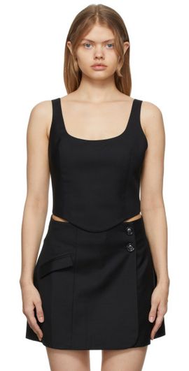 ANNA QUAN ANNA QUAN SSENSE Exclusive Black Maya Tank Top
