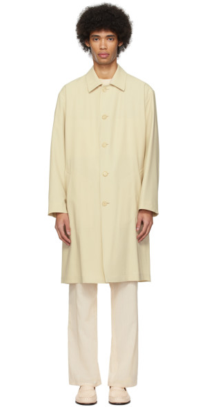 AURALEE - Off-White Soutien Collar Coat