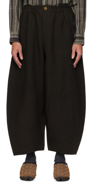 Aviva Jifei Xue - Brown Cocoon Trousers
