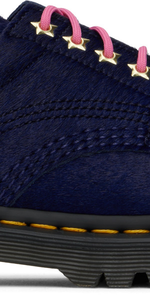 Awake NY - Navy Dr. Martens Edition Lowell Hair-On Leather Derbys