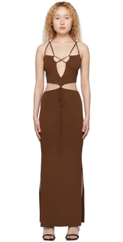 Aya Muse Aya Muse Brown Reis Maxi Dress