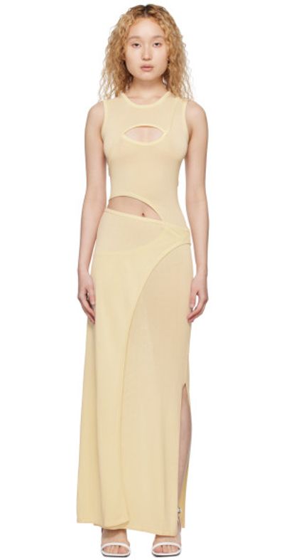 Aya Muse Aya Muse Off-White Marmo Maxi Dress