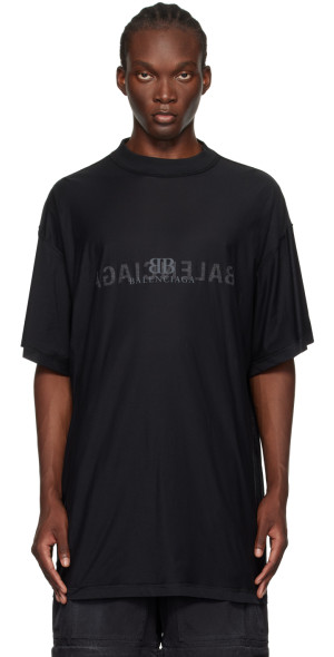 BALENCIAGA♡ ブラック Inside Out Tシャツ Balenciaga - Black Inside Out T-Shirt
