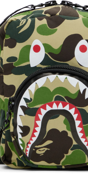 Mini Camera Bape BAPE - Green ABC Camo Shark Mini Bag