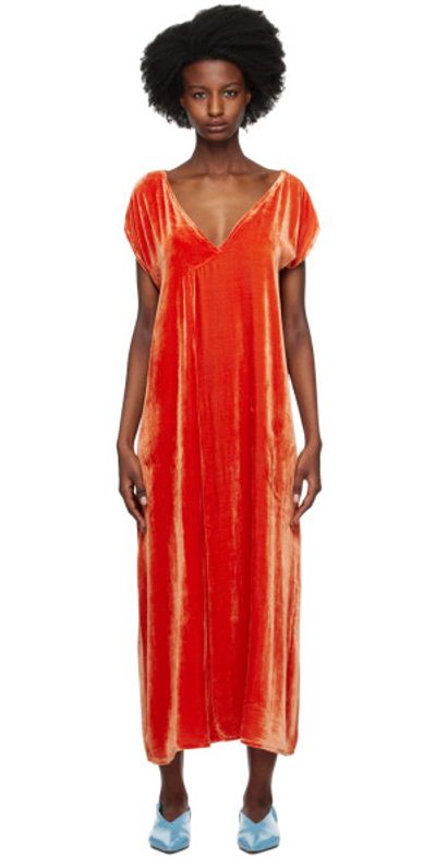 baserange silk dress Olin Dress in Arch blue / dark brown | Silk satin and lace