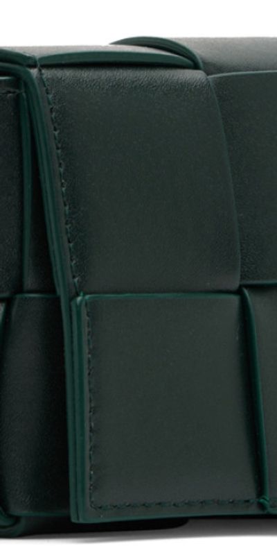 Bottega Veneta Bottega Veneta Green Mini Candy Cassette Messenger Bag