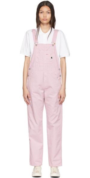 Carhartt Work In Progress - Pink Cotton Overalls
