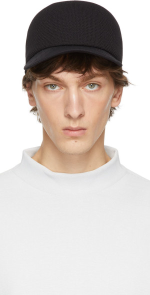 CFCL - SSENSE Exclusive Black & Navy Fluted Beanie