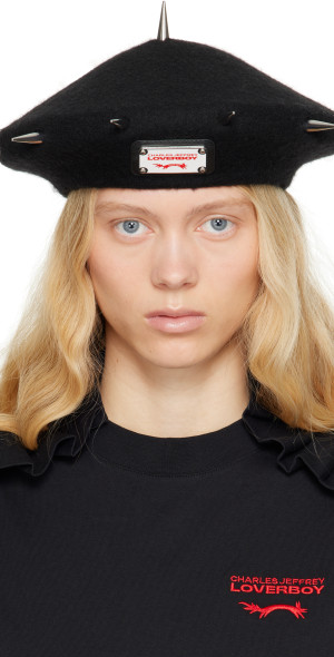 Charles Jeffrey LOVERBOY - Black Spikey Beret
