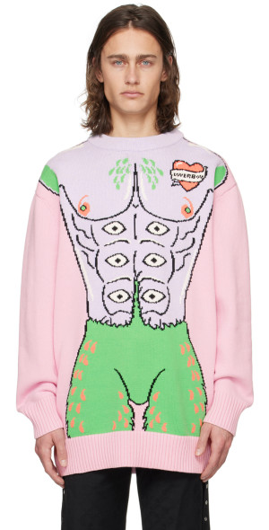 Charles Jeffrey LOVERBOY - Pink Sexy Beasts Sweater