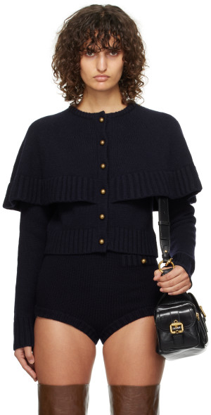 Chelsea Button Closure Cape Cardigan