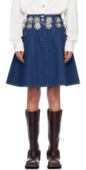 Chopova Lowena - Blue Denim Footrope Skirt