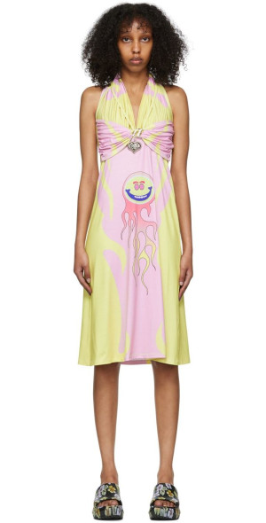 Chopova Lowena - SSENSE Exclusive Pink Sandy Midi Dress