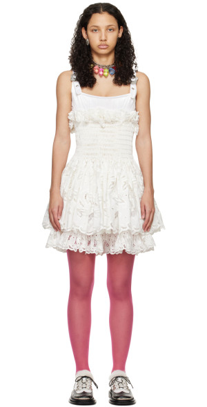 Chopova Lowena - White Faddy Minidress