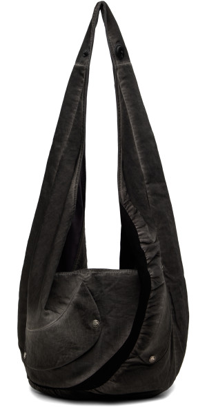 バッグ CMMAWEAR 24AW GARMENT DYEING Hobo Bag CMMAWEAR - Black Garment Dyed Slouch Tote