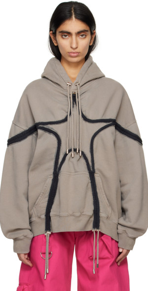 Collina Strada - Taupe Star Hoodie