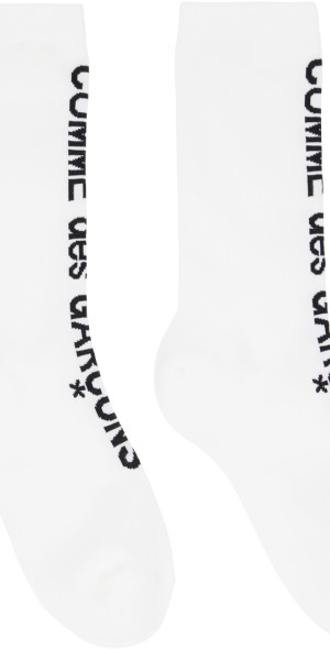 Comme des Garçons - White Ribbed Socks