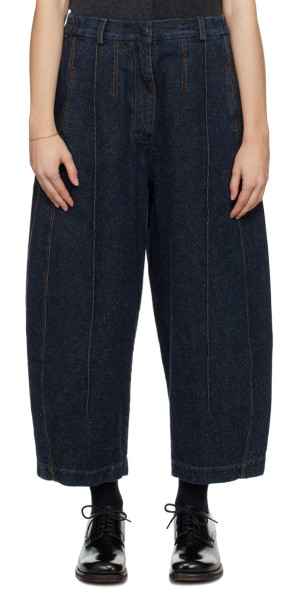Cordera - Navy Curved Jeans