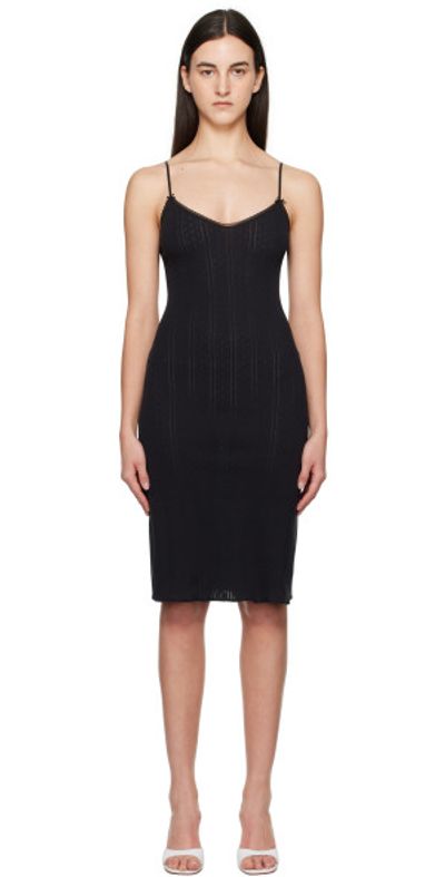 Cou Cou - Black 'The Midi Slip' Midi Dress