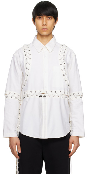 Craig Green - White Deconstructed Laced Shirt