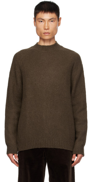 De Bonne Facture - Brown Mock Neck Sweater