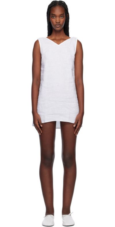 Deiji Studios Deiji Studios White Looped Minidress