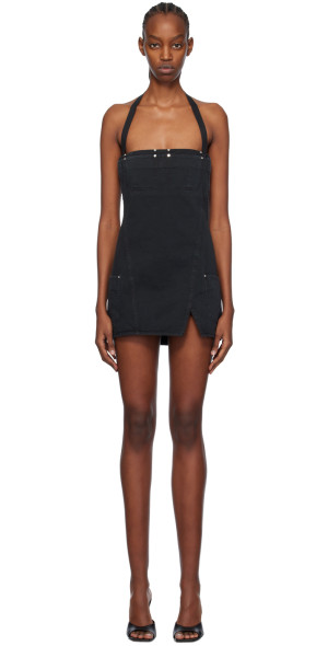Dion Lee - Black Apron Minidress
