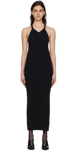 Dion Lee Dion Lee Black Cotton Midi Dress