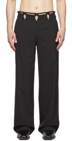 Dion Lee - Black Rope Macrame Trousers