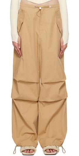 Dion Lee Dion Lee Brown Elasticized Trousers