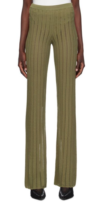 Dion Lee Dion Lee Khaki Snakeskin Trousers