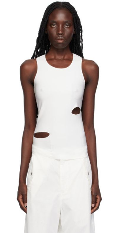 Dion Lee Dion Lee White Slit Tank Top