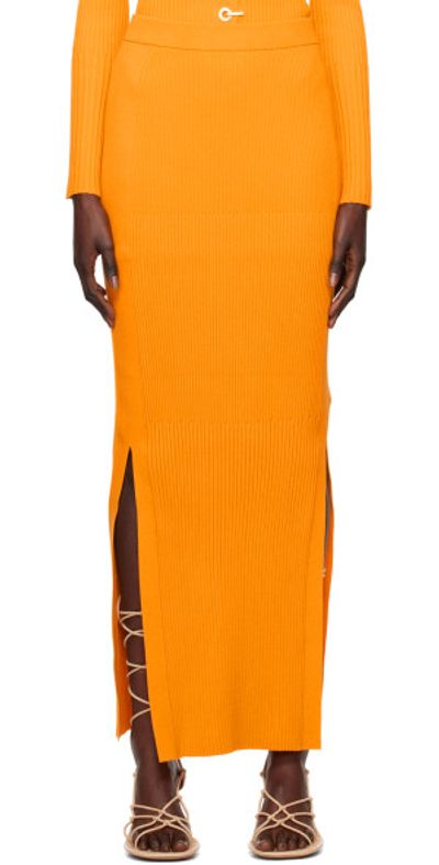 Dion Lee Dion Lee Yellow Gradient Maxi Skirt