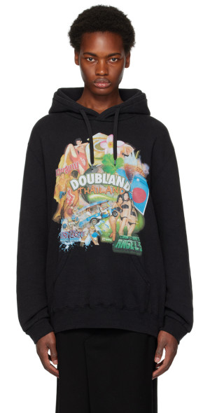 doublet パーカー Doublet - Black PZ Today Edition Hoodie